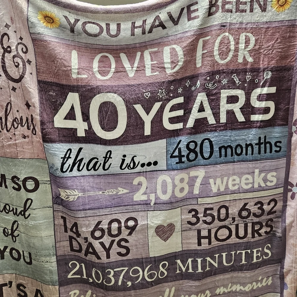 40‎ and Fabulous Throw Blanket 50x60